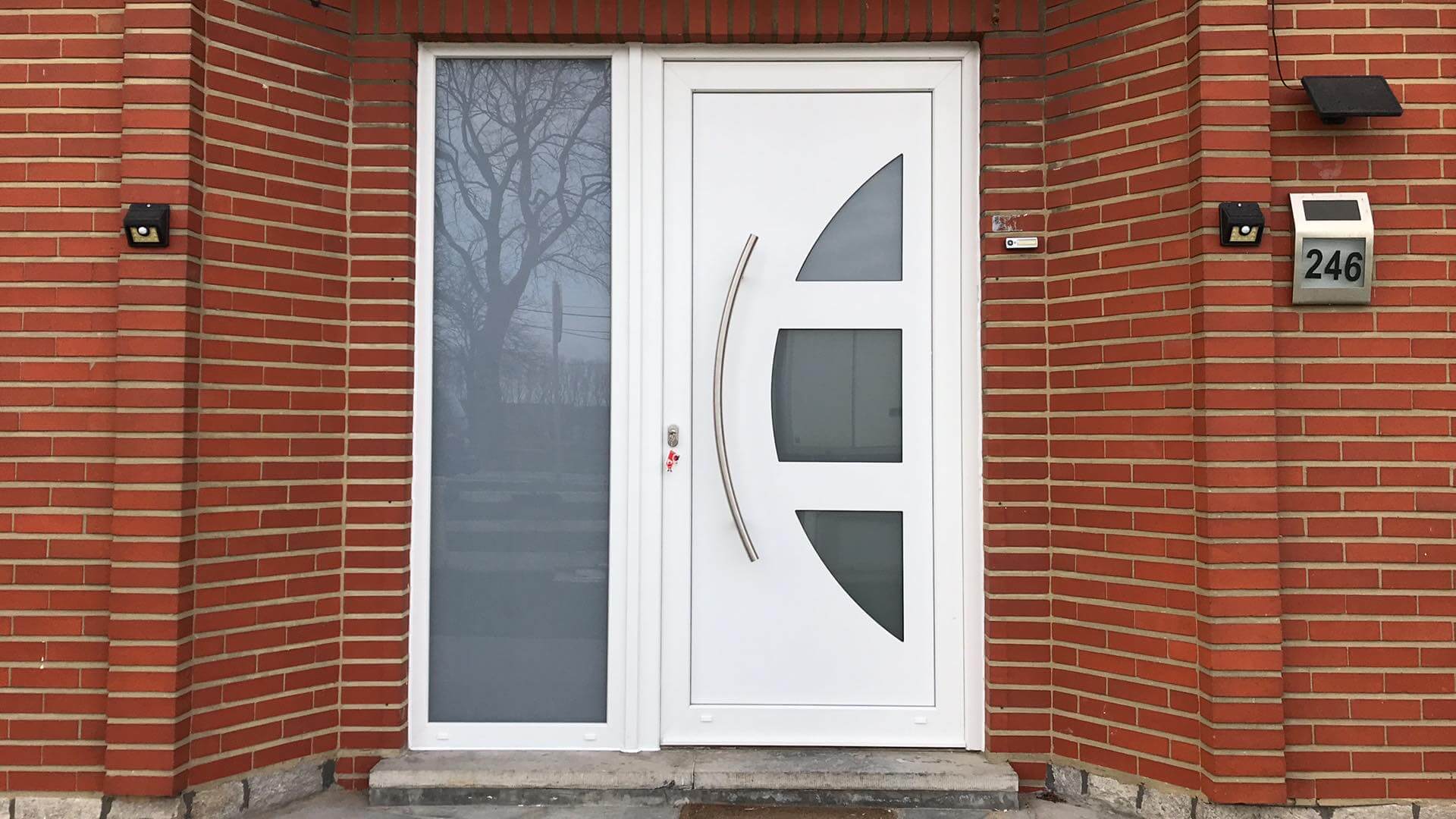 porte d'entrée en PVC