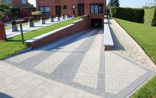 pavage extérieur entrée de garage